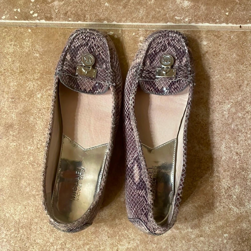 Michael Kors snakeskin shoes